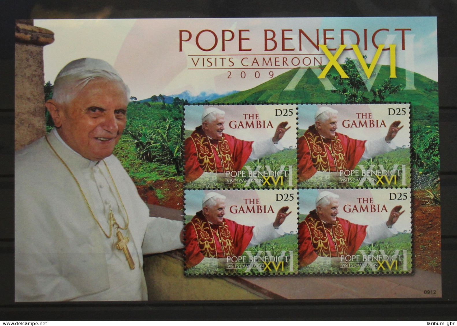 Gambia 6071 Postfrisch Als Kleinbogen, Papst Benedikt XVI #GH011 - Gambie (1965-...)