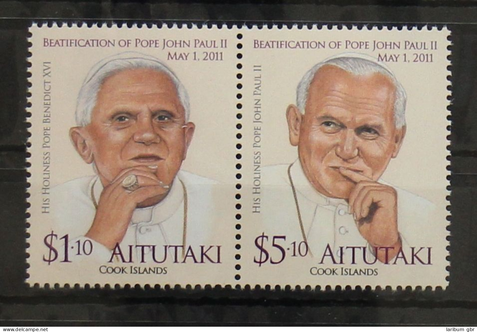 Aitutaki 834-835 Postfrisch Papst #GH065 - Aitutaki