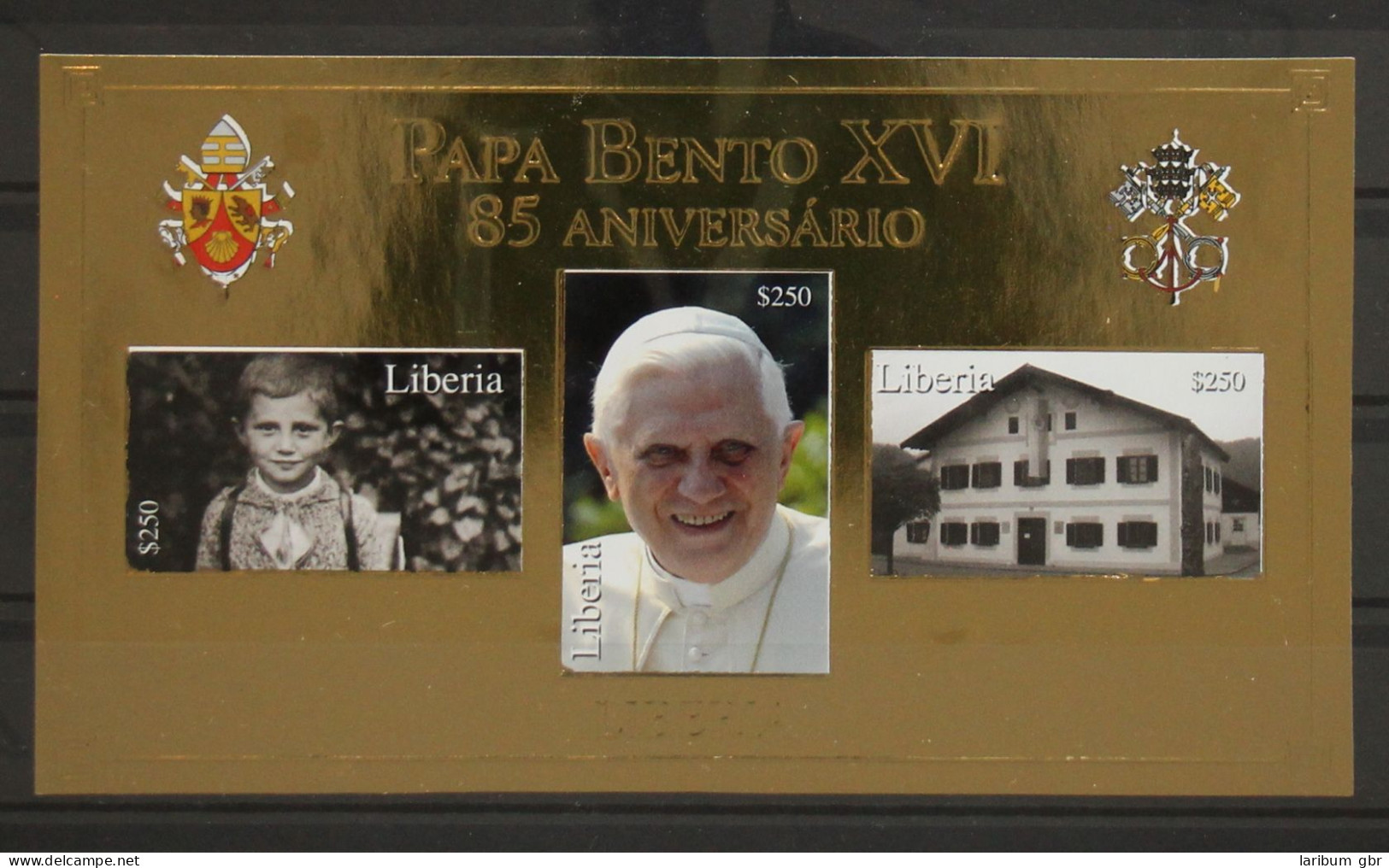 Liberia Block 622 Postfrisch Papst Benedikt XVI #GH079 - Liberia
