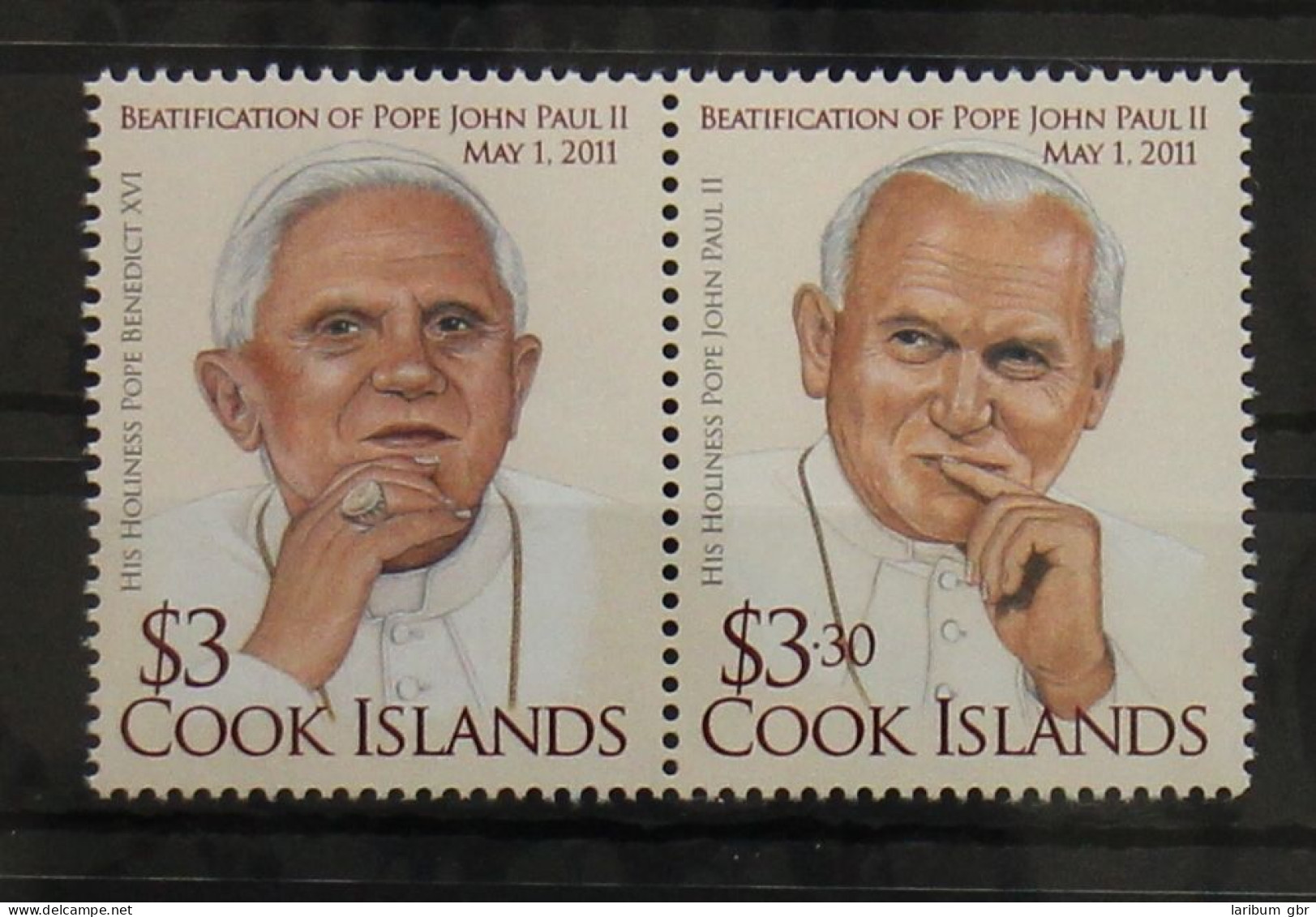 Cook Inseln 1722-1723 Postfrisch Papst #GH067 - Islas Cook