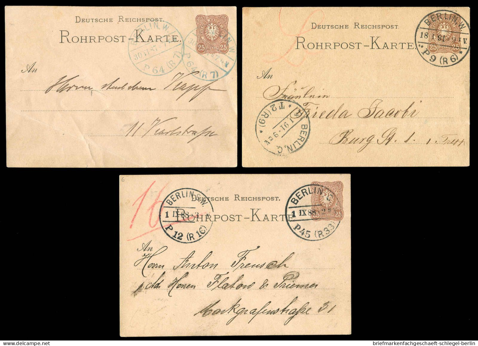 Berliner Postgeschichte, 1887, RP4, Brief - Sonstige & Ohne Zuordnung