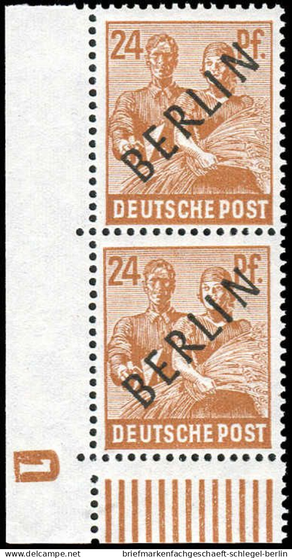 Berlin, 1949, 9 DZ, Postfrisch - Autres & Non Classés