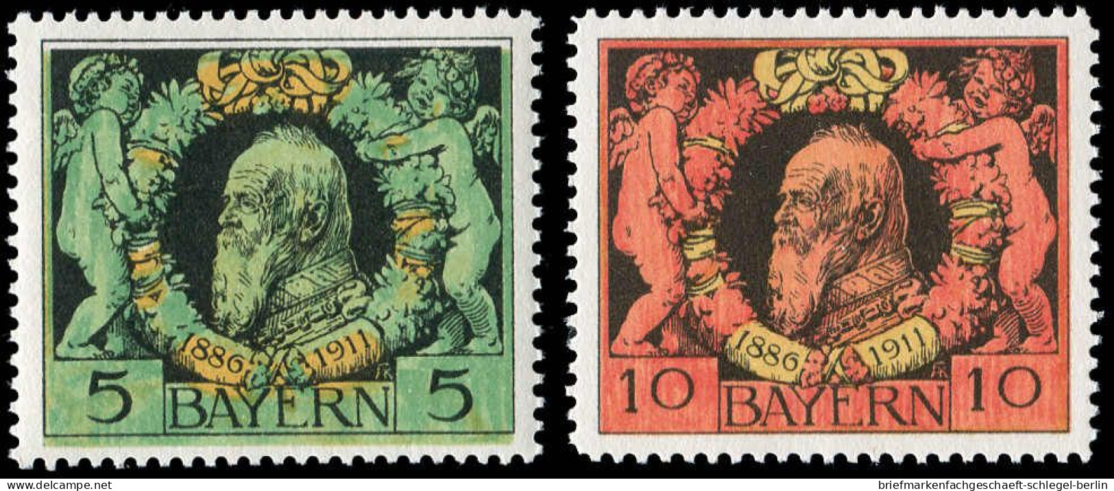 Altdeutschland Bayern, 1911, 92-93A, Postfrisch - Nuovi