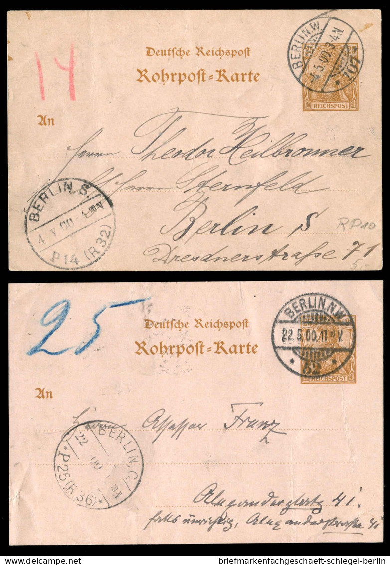 Berliner Postgeschichte, 1900, RP 10, Brief - Andere & Zonder Classificatie