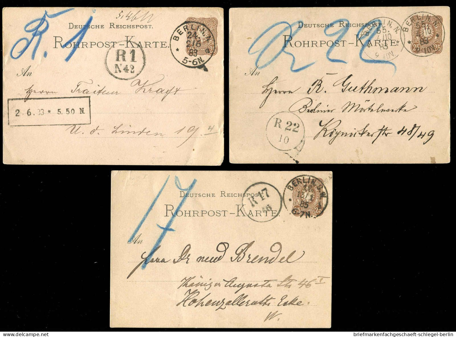 Berliner Postgeschichte, 1882, RP 2, Brief - Sonstige & Ohne Zuordnung