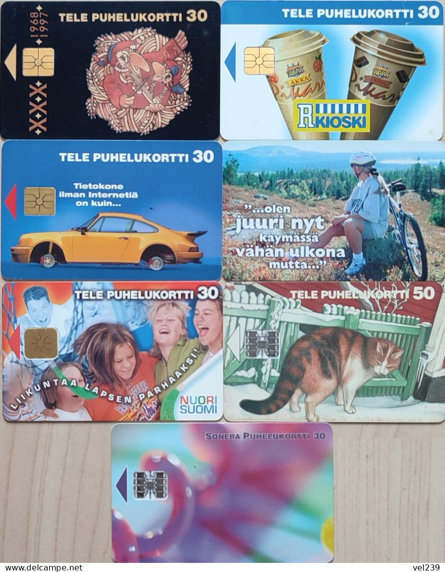 7 Cards. Car. Bycicle. Cat. Music - Finland