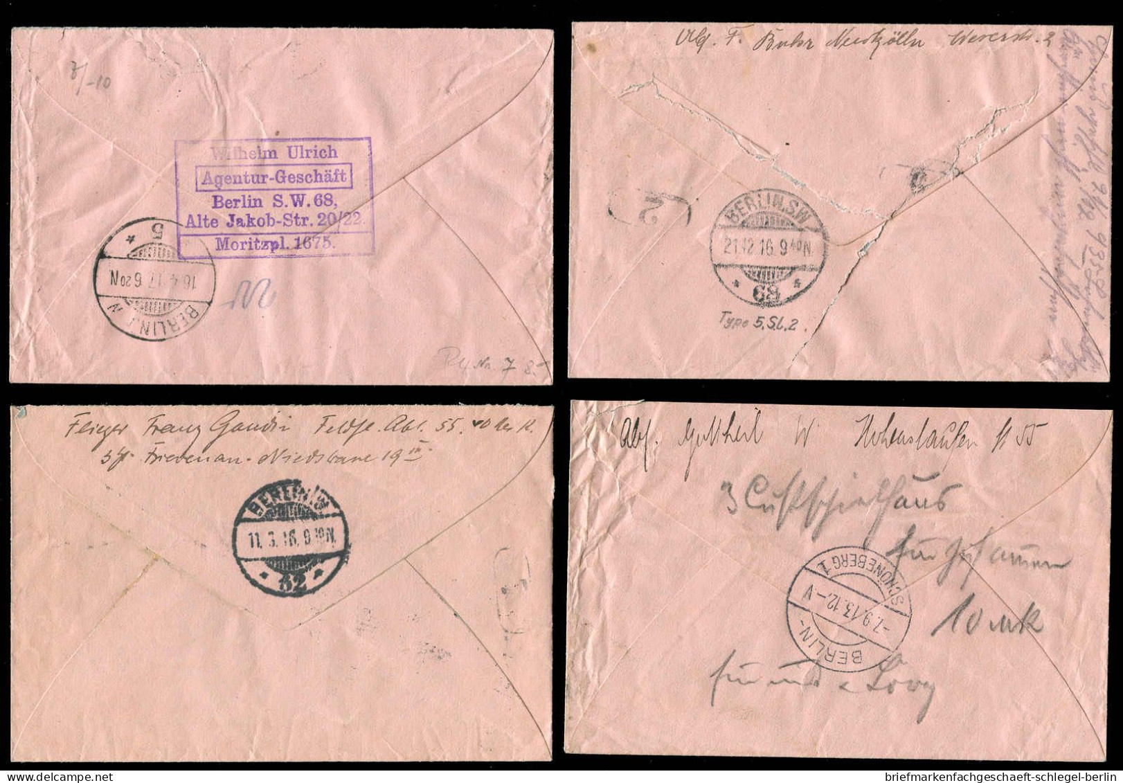 Berliner Postgeschichte, 1913, RU 7, Brief - Other & Unclassified