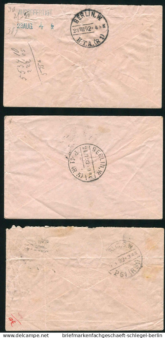 Berliner Postgeschichte, 1890, RU 2, Brief - Other & Unclassified