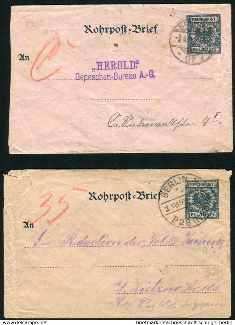 Berliner Postgeschichte, 1890, RU 2, Brief - Other & Unclassified