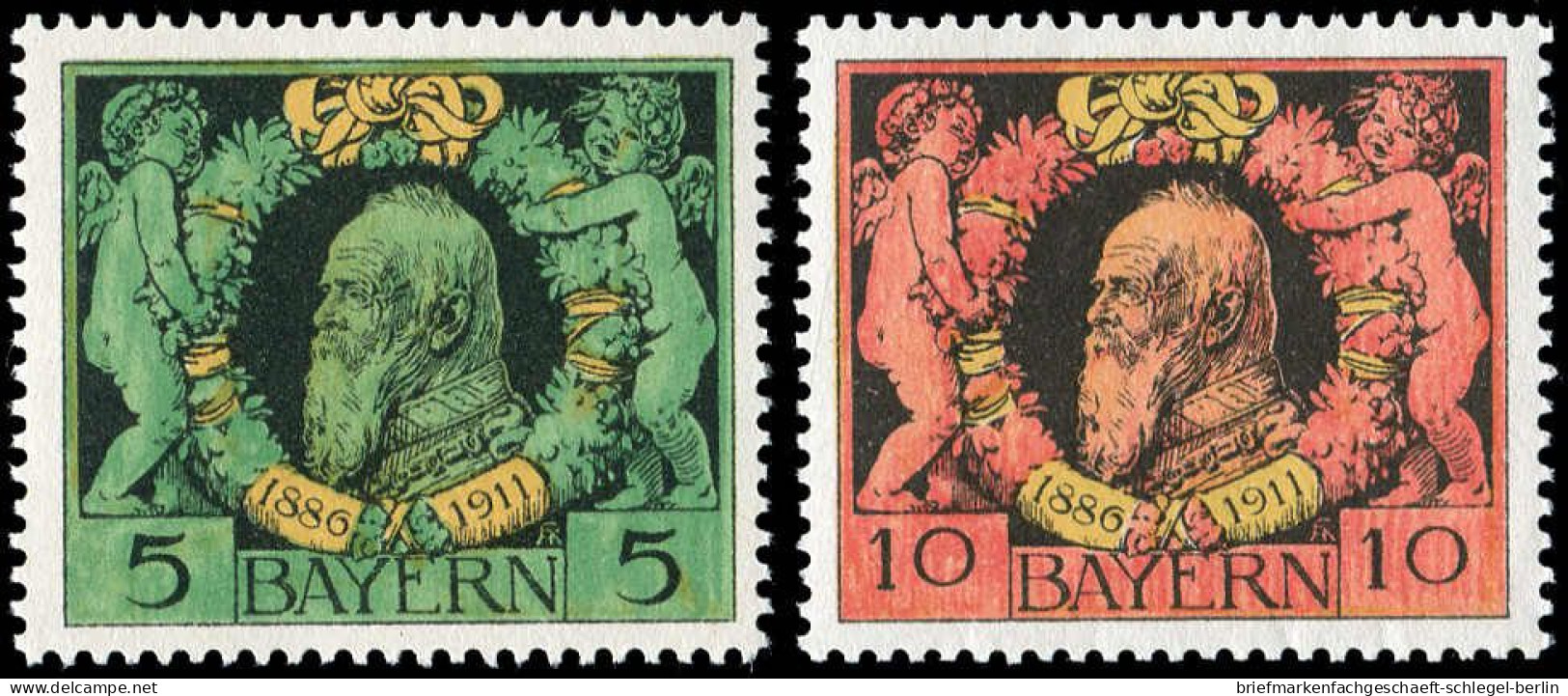 Altdeutschland Bayern, 1911, 92-93A, Postfrisch - Postfris