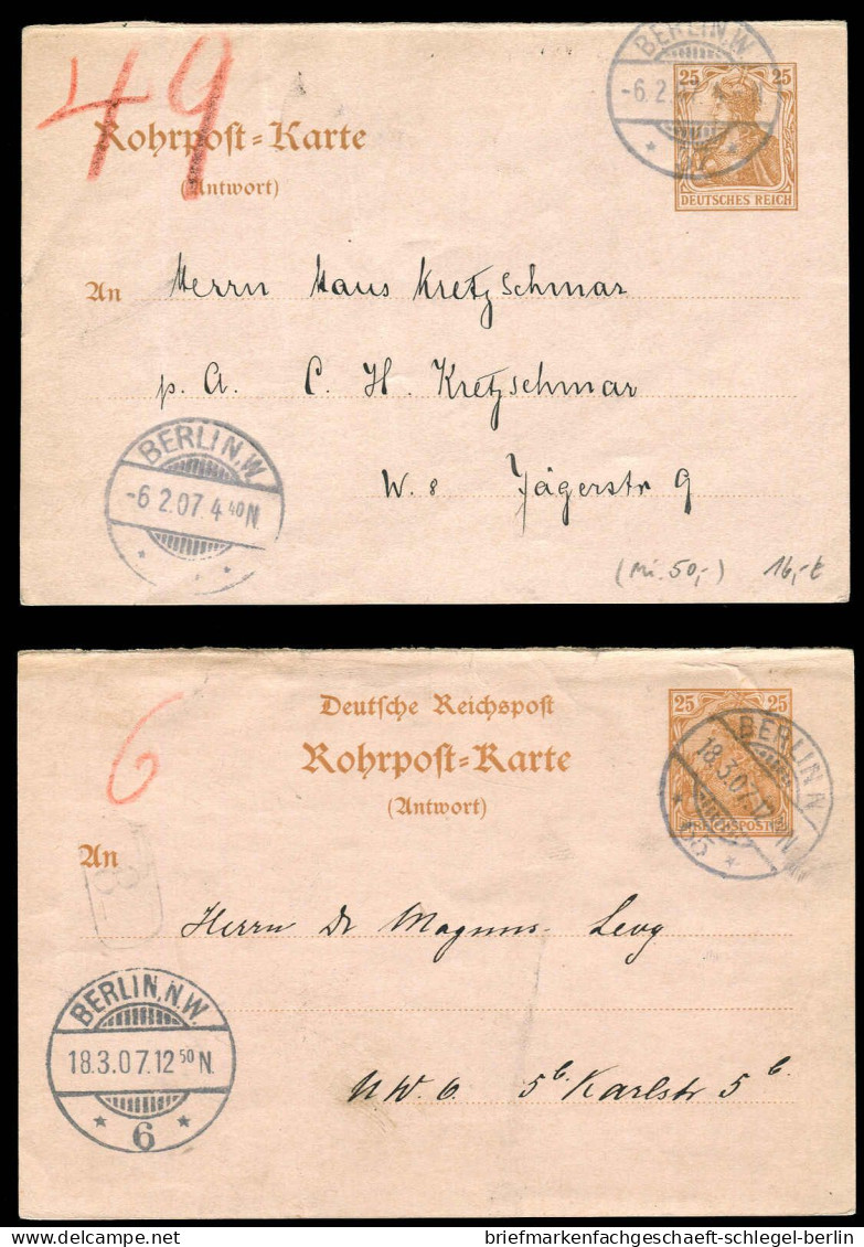 Berliner Postgeschichte, 1907, RP 14 F/A, Brief - Autres & Non Classés
