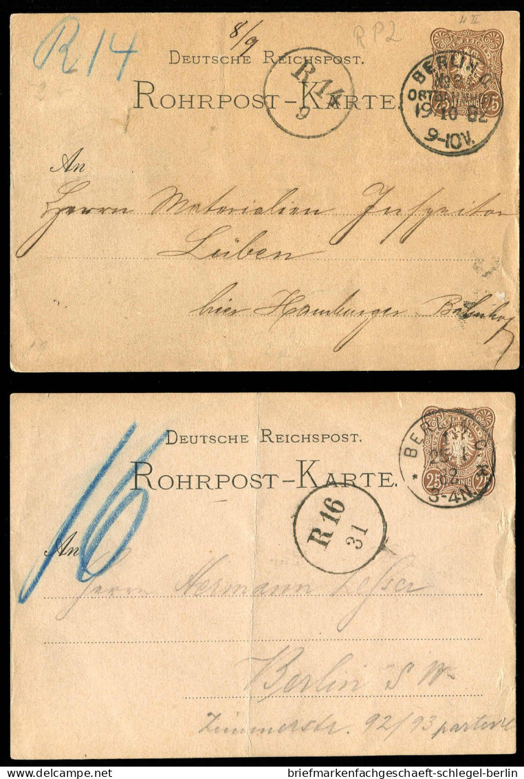 Berliner Postgeschichte, 1881, RP 2, Brief - Sonstige & Ohne Zuordnung