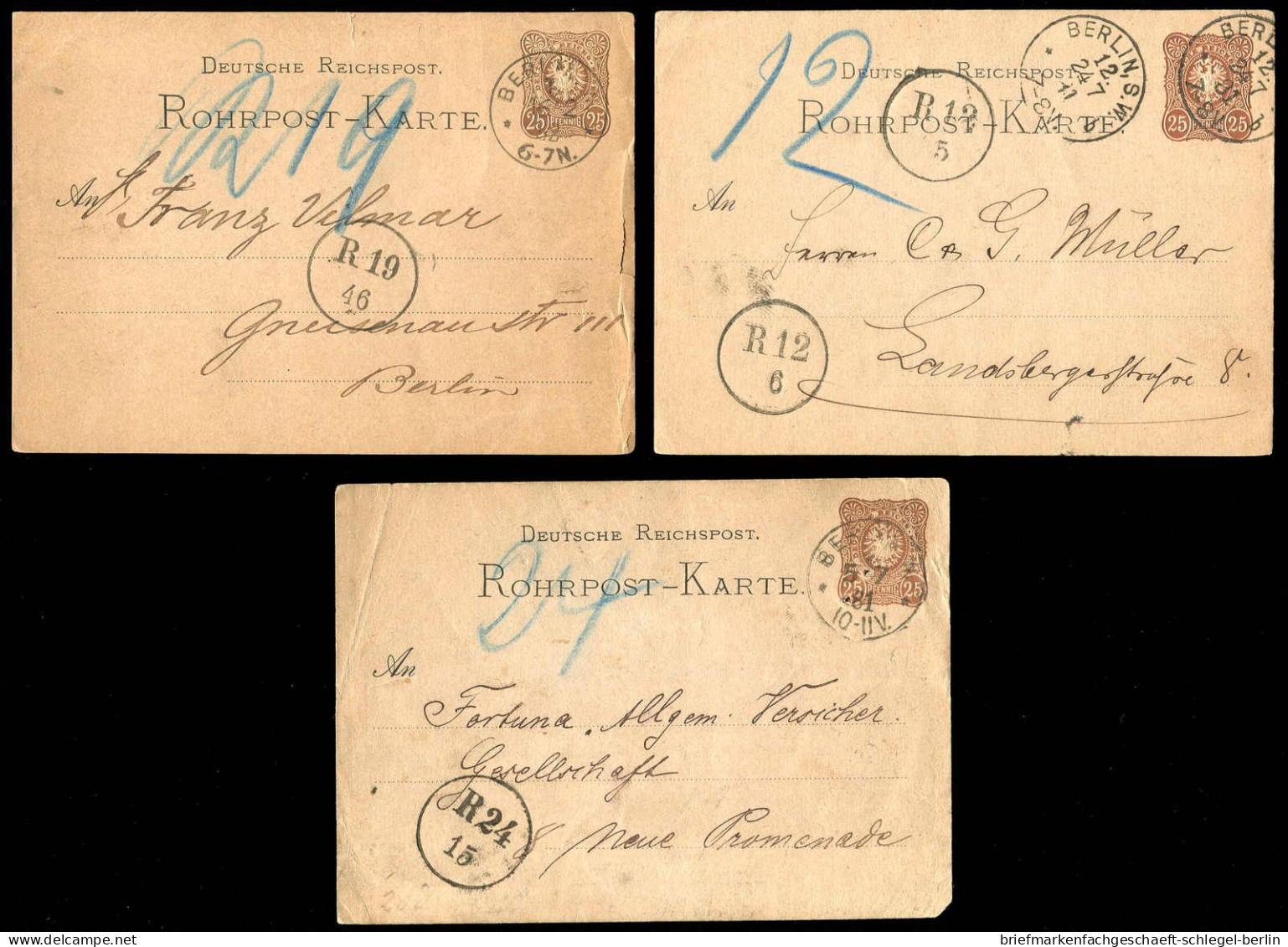 Berliner Postgeschichte, 1881, RP 2, Brief - Other & Unclassified