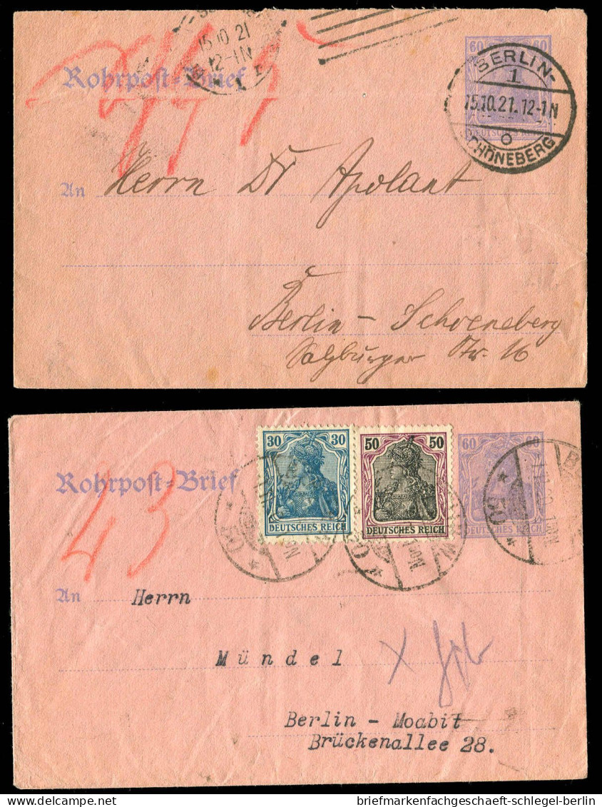 Berliner Postgeschichte, 1921, RU 9 + Zus.-Fr, Brief - Sonstige & Ohne Zuordnung