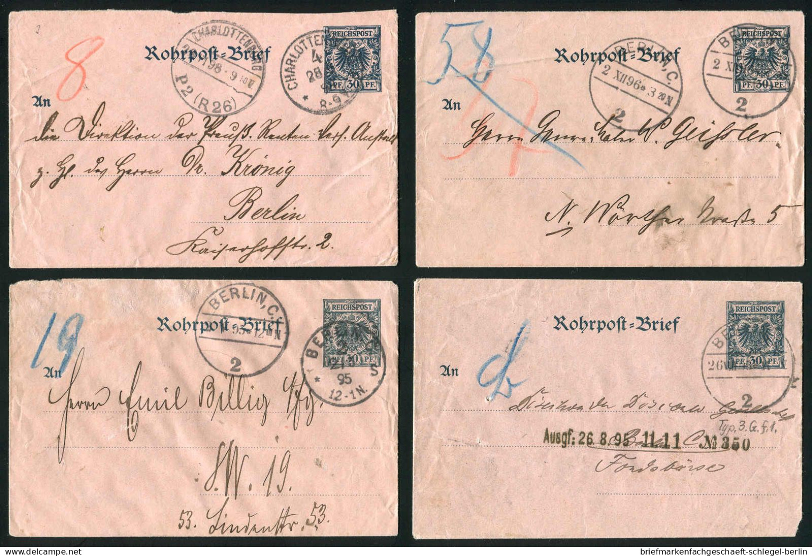 Berliner Postgeschichte, 1894, RU 3, Brief - Autres & Non Classés