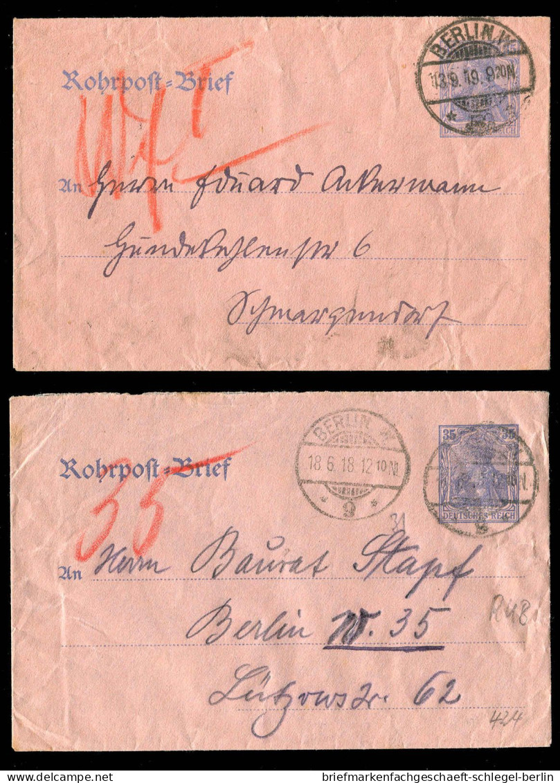 Berliner Postgeschichte, 1917, RU 8, Brief - Autres & Non Classés