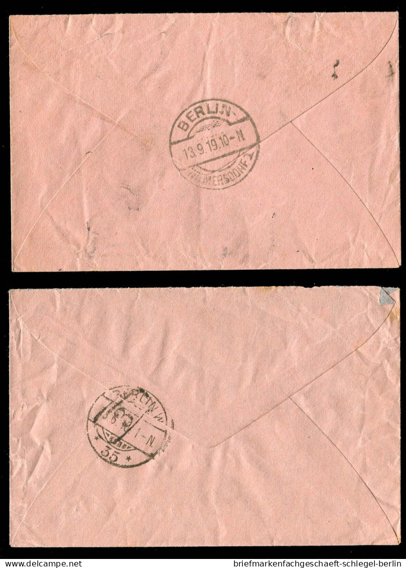 Berliner Postgeschichte, 1917, RU 8, Brief - Autres & Non Classés