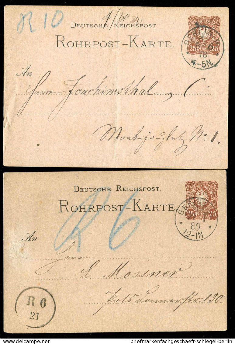 Berliner Postgeschichte, 1878, RP 2, Brief - Altri & Non Classificati