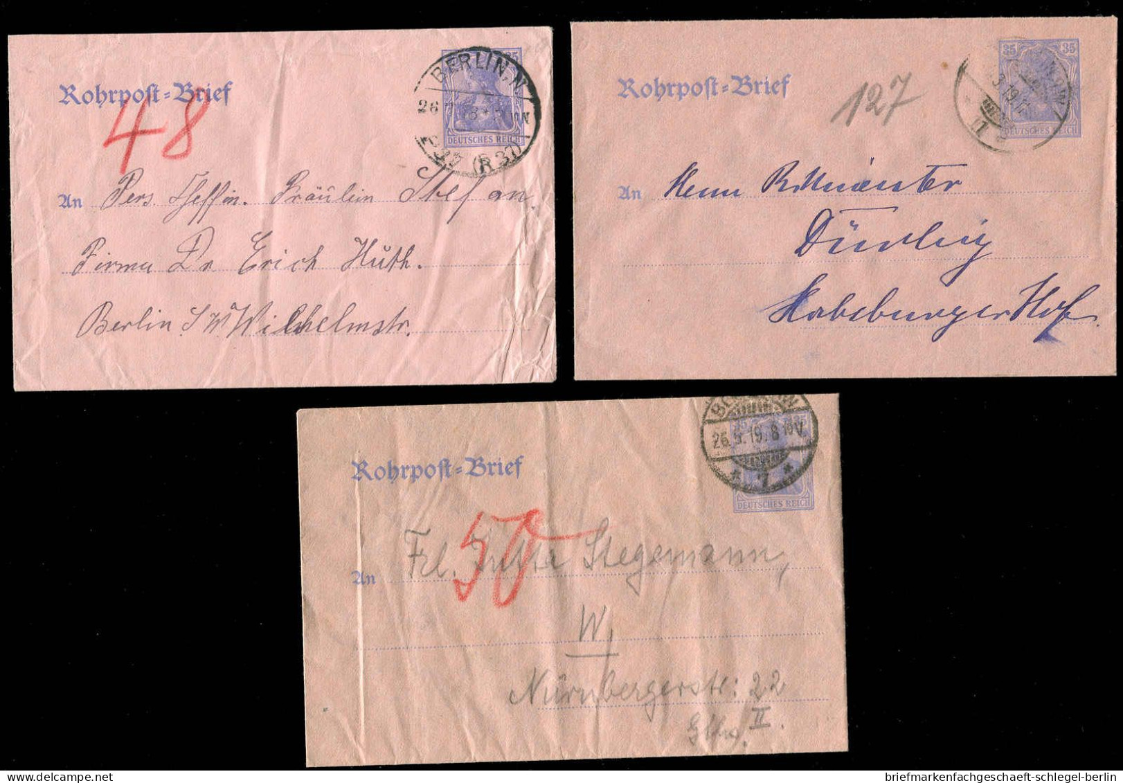 Berliner Postgeschichte, 1919, RU 8, Brief - Autres & Non Classés