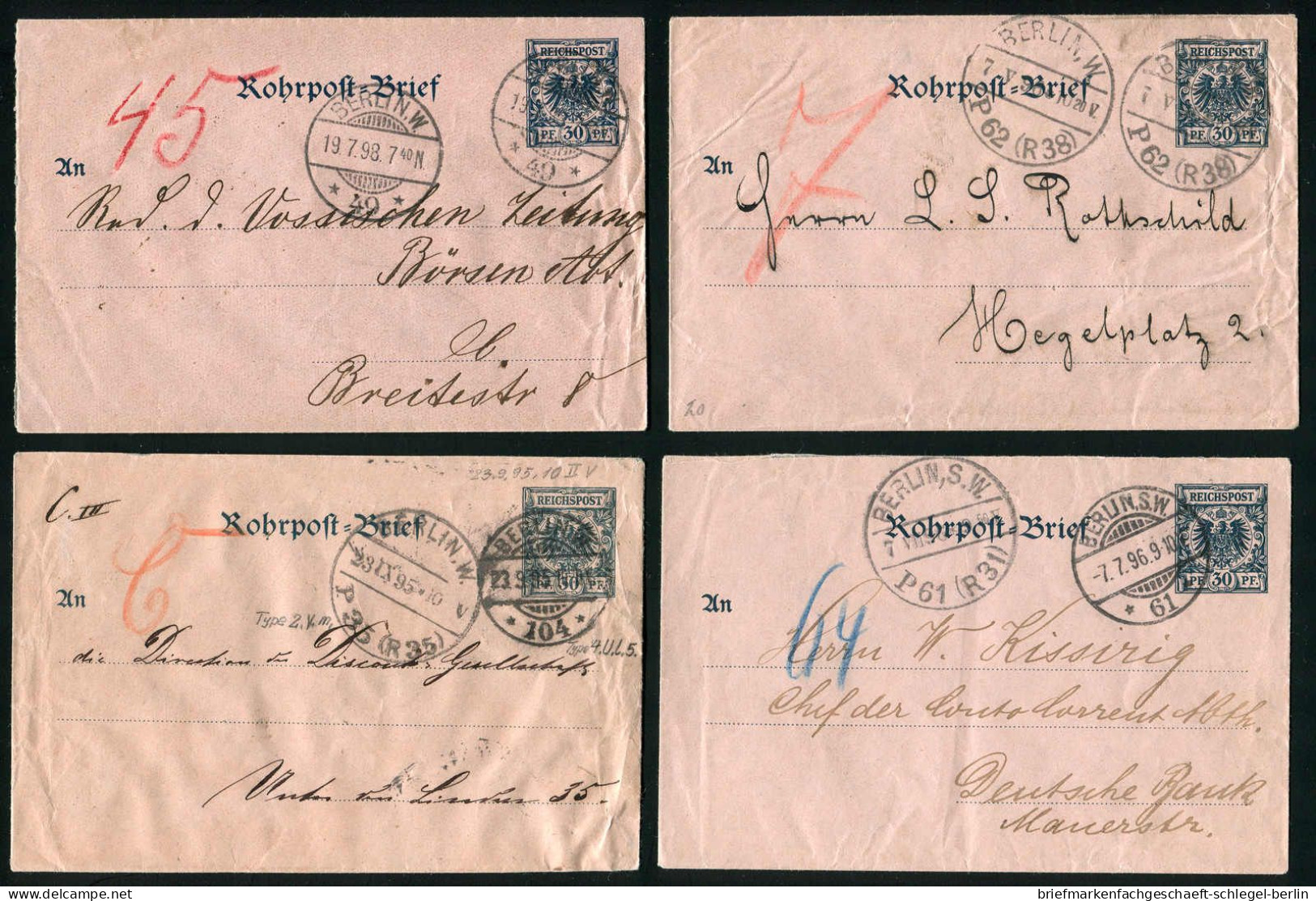 Berliner Postgeschichte, 1895, RU 3, Brief - Sonstige & Ohne Zuordnung