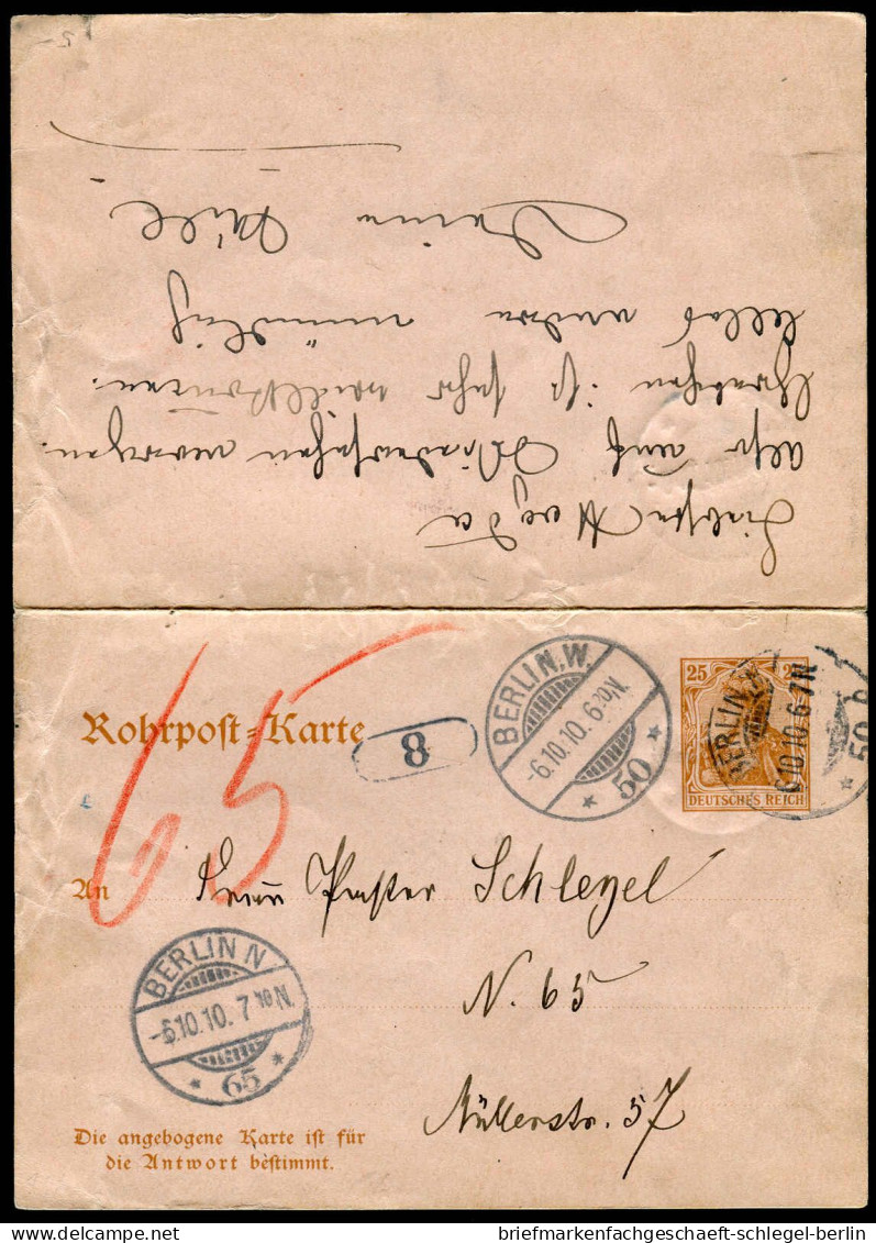 Berliner Postgeschichte, 1910, RP 14, Brief - Sonstige & Ohne Zuordnung