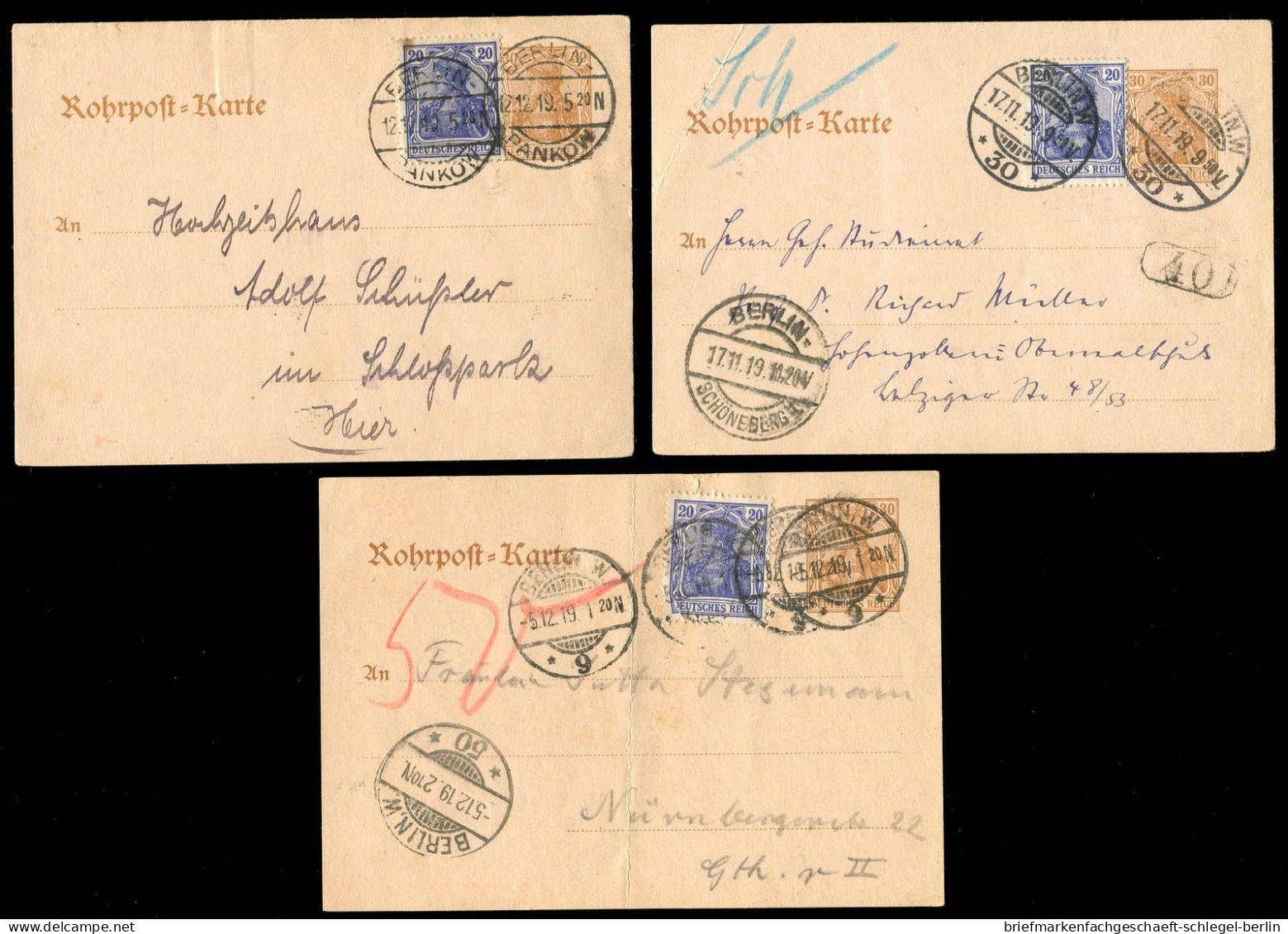 Berliner Postgeschichte, 1919, RP 19 + Zus.-Fr, Brief - Autres & Non Classés