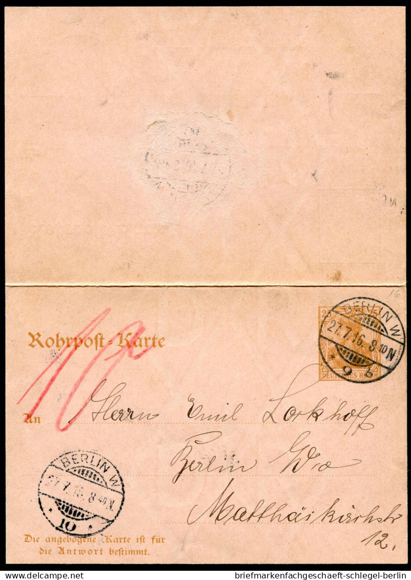 Berliner Postgeschichte, 1916, RP 16, Brief - Autres & Non Classés