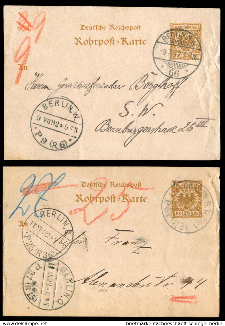 Berliner Postgeschichte, 1890, RP 8, Brief - Autres & Non Classés