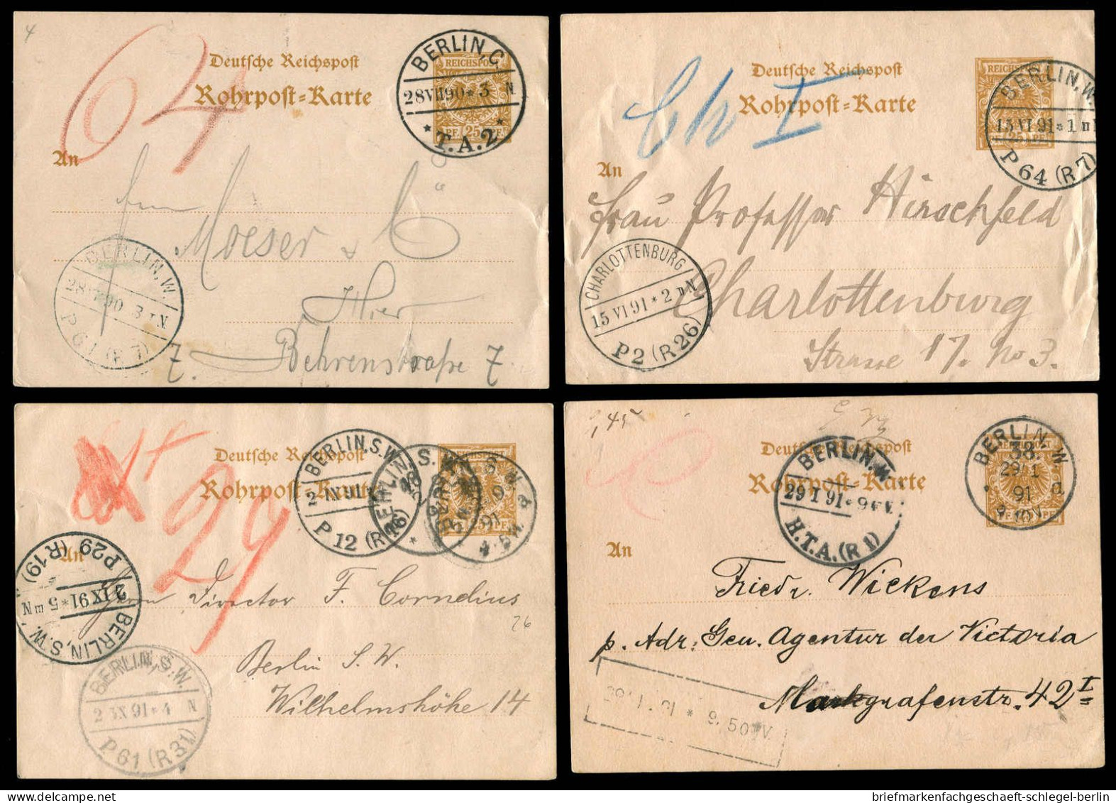 Berliner Postgeschichte, 1890, RP 8, Brief - Autres & Non Classés