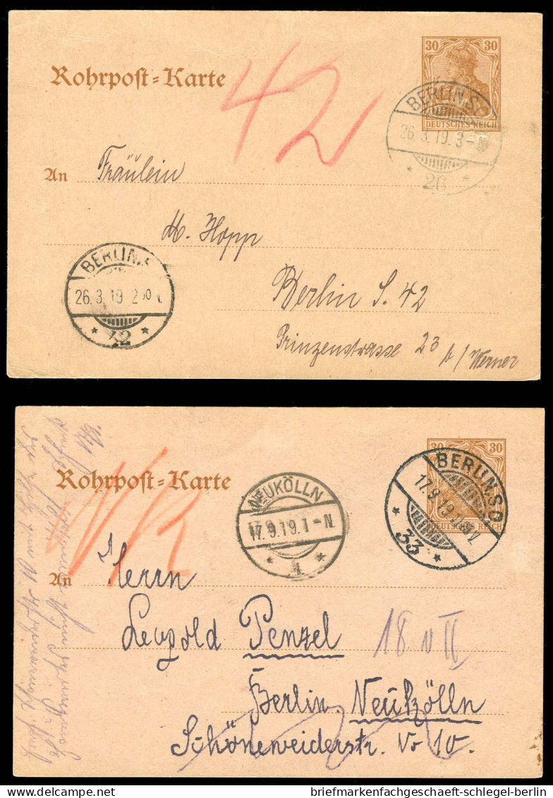 Berliner Postgeschichte, 1919, RP 19, Brief - Andere & Zonder Classificatie