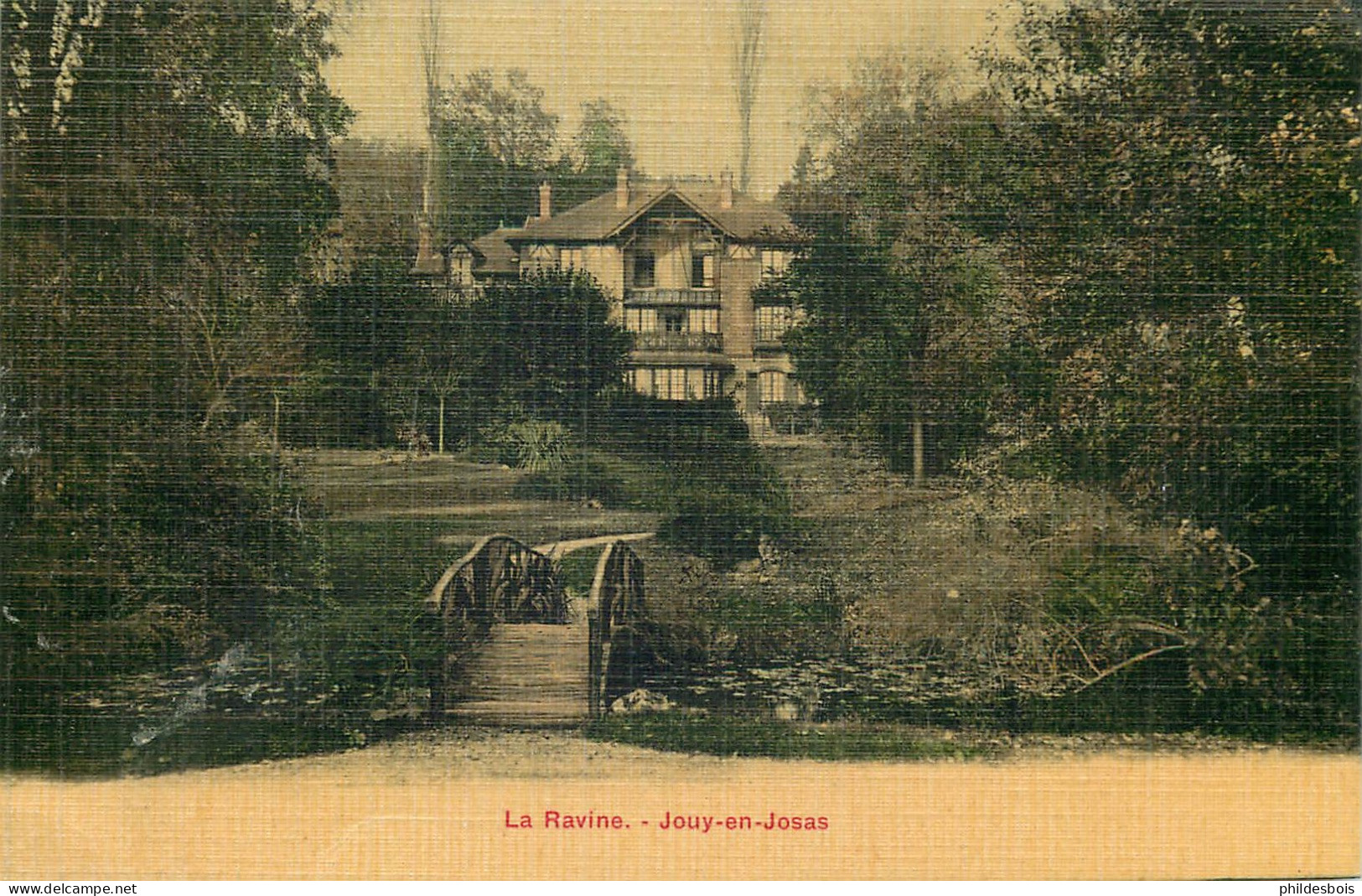 YVELINES  JOUY EN JOSAS   La Ravine   (carte Toilée ) - Jouy En Josas