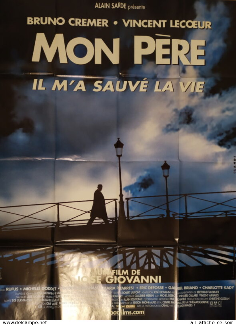Affiche Cinéma Orginale Film MON PÈRE IL M'A SAUVÉ LA VIE 120x160cm - Affiches & Posters