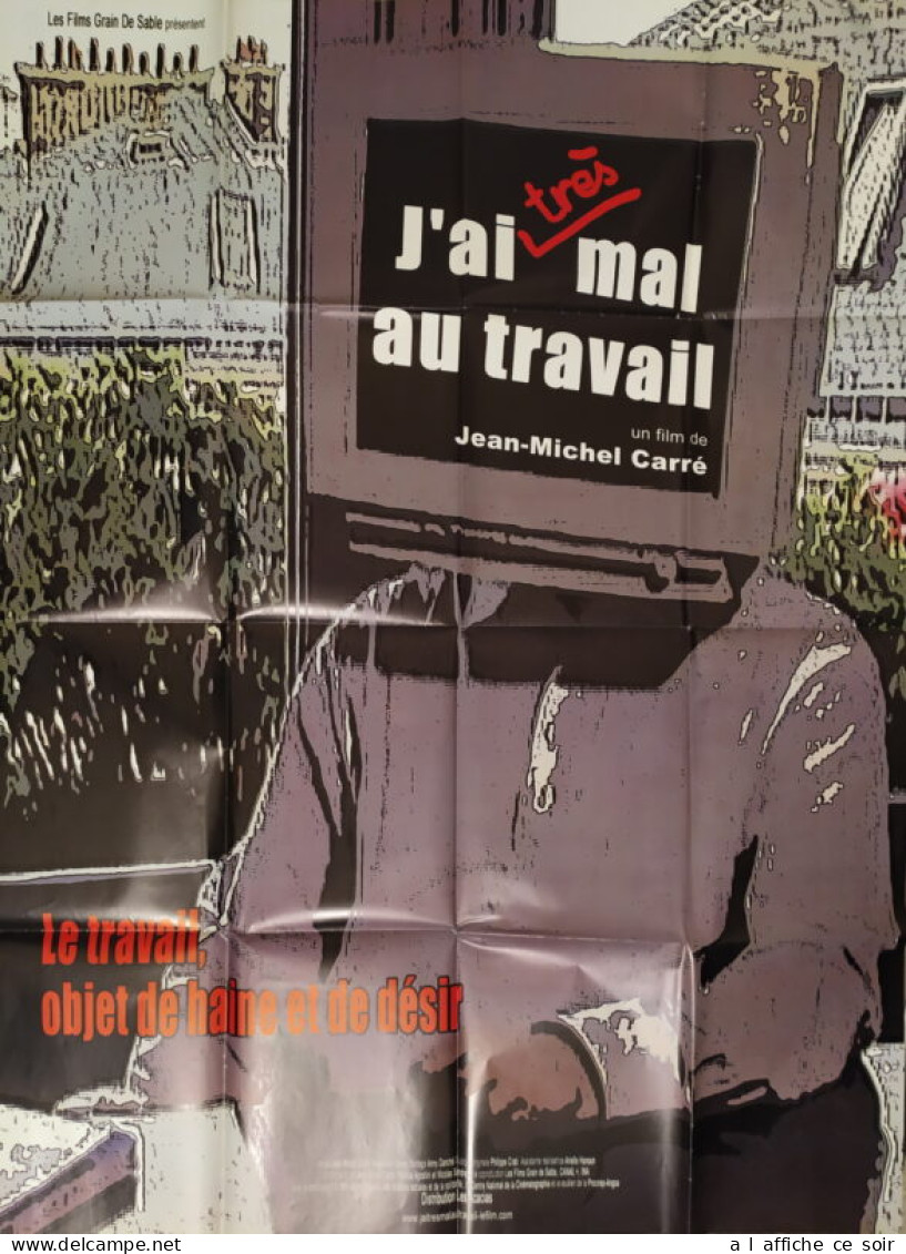 Affiche Cinéma Orginale Film J'AI TRÈS MAL AU TRAVAIL 120x160cm - Plakate & Poster
