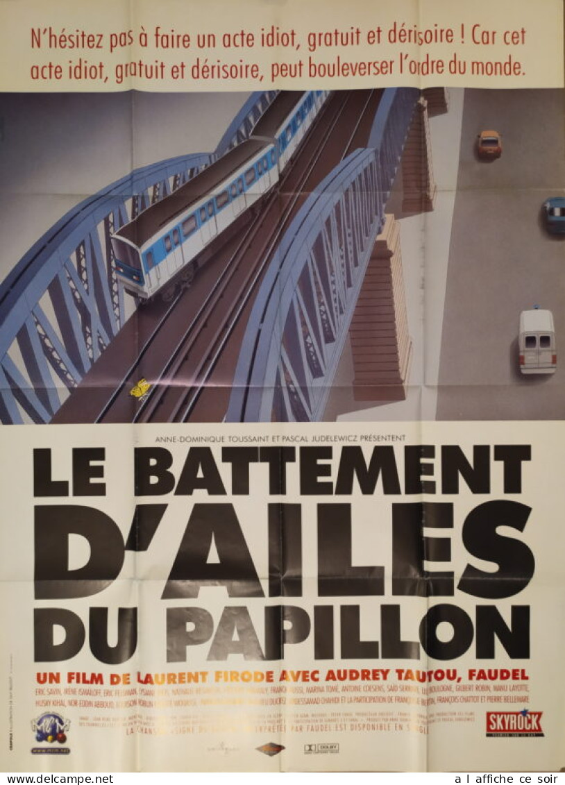 Affiche Cinéma Orginale Film LE BATTEMENT D'AILES DU PAPILLON 120x160cm - Manifesti & Poster