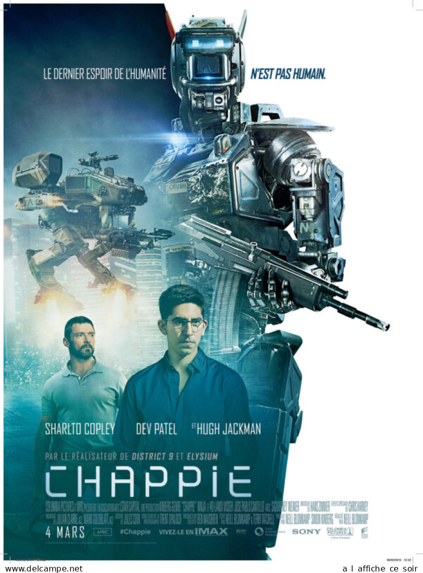 Affiche Cinéma Orginale Film CHAPPIE 120x160cm - Manifesti & Poster