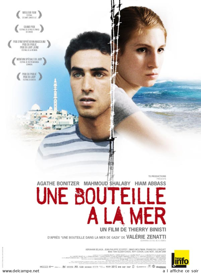 Affiche Cinéma Orginale Film UNE BOUTEILLE À LA MER 120x160cm - Affiches & Posters