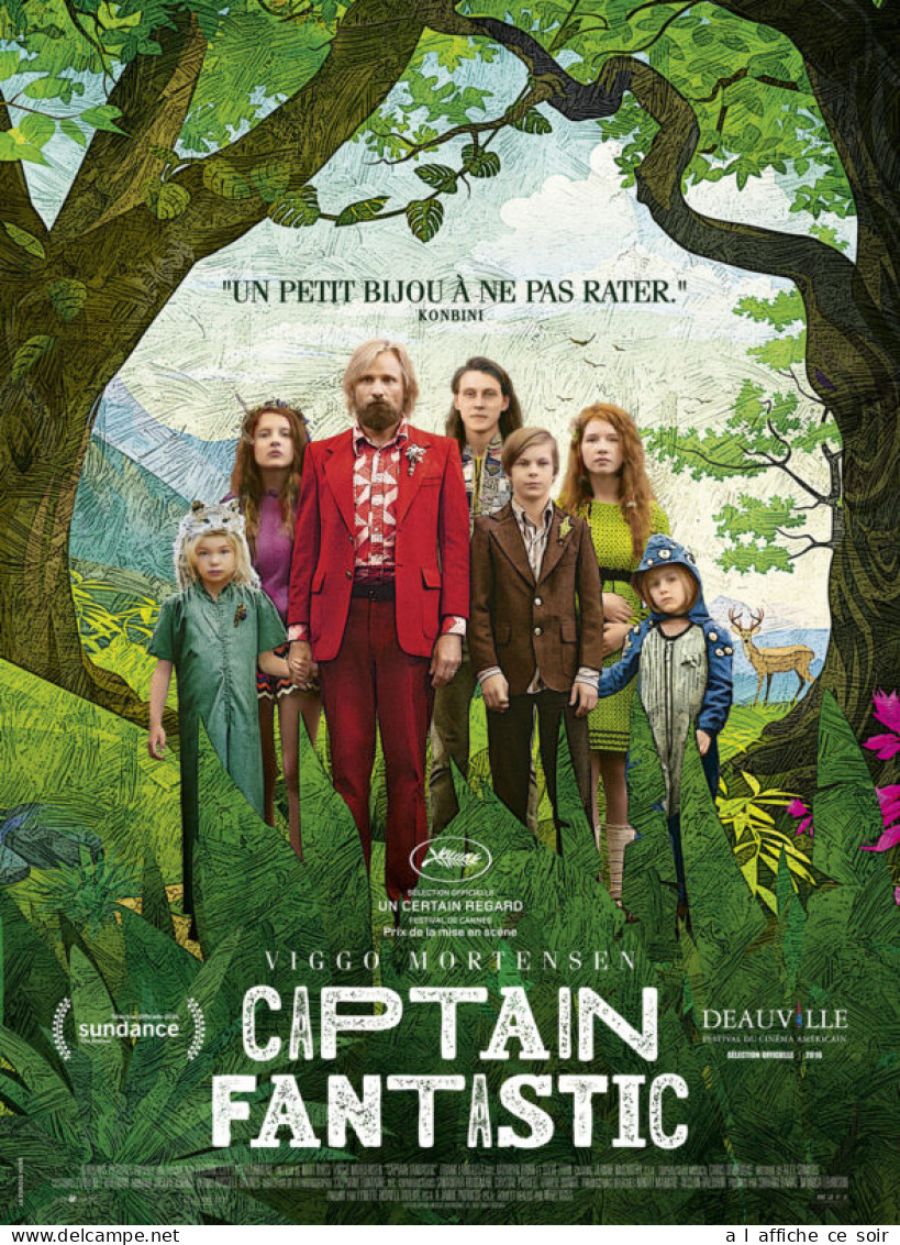 Affiche Cinéma Orginale Film CAPTAIN FANTASTIC 120x160cm - Affiches & Posters