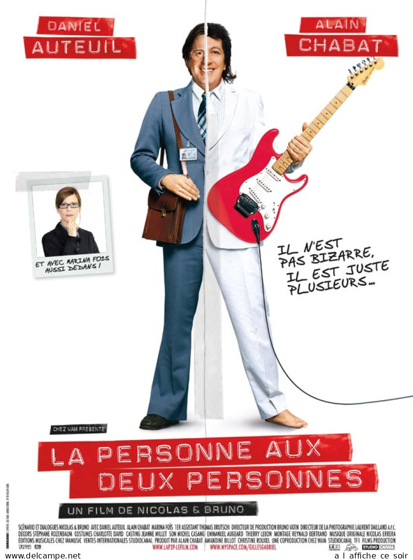 Affiche Cinéma Orginale Film LA PERSONNE AUX DEUX PERSONNES 120x160cm - Posters