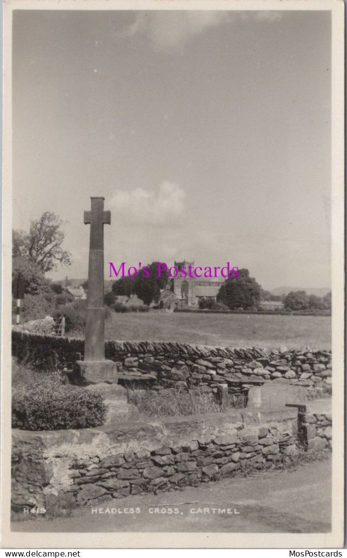 Cumbria Postcard - Cartmel, Headless Cross   DZ303 - Other & Unclassified