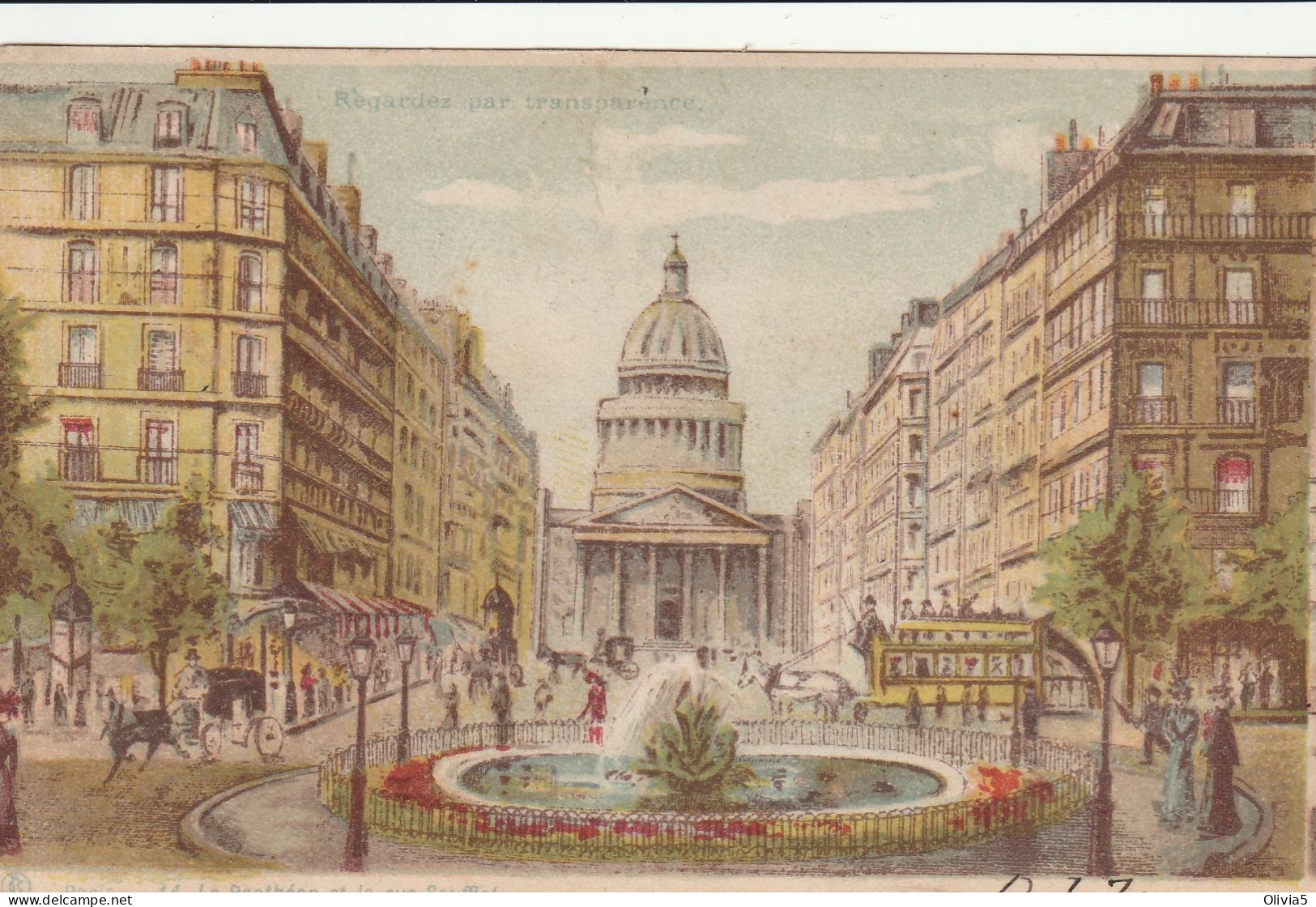 PARIS - LE PANTHEON ET LA RUE  SOUFFLOT - Halt Gegen Das Licht/Durchscheink.