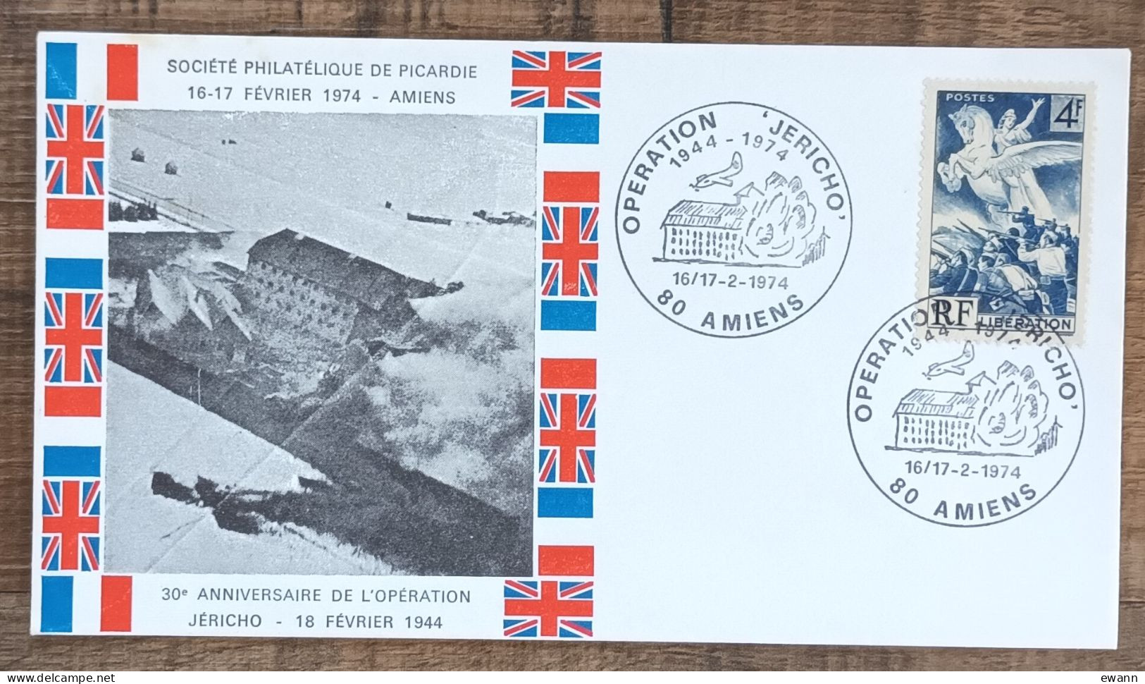YT N°669 - OPERATION JERICHO - AMIENS - 1974 - Lettres & Documents
