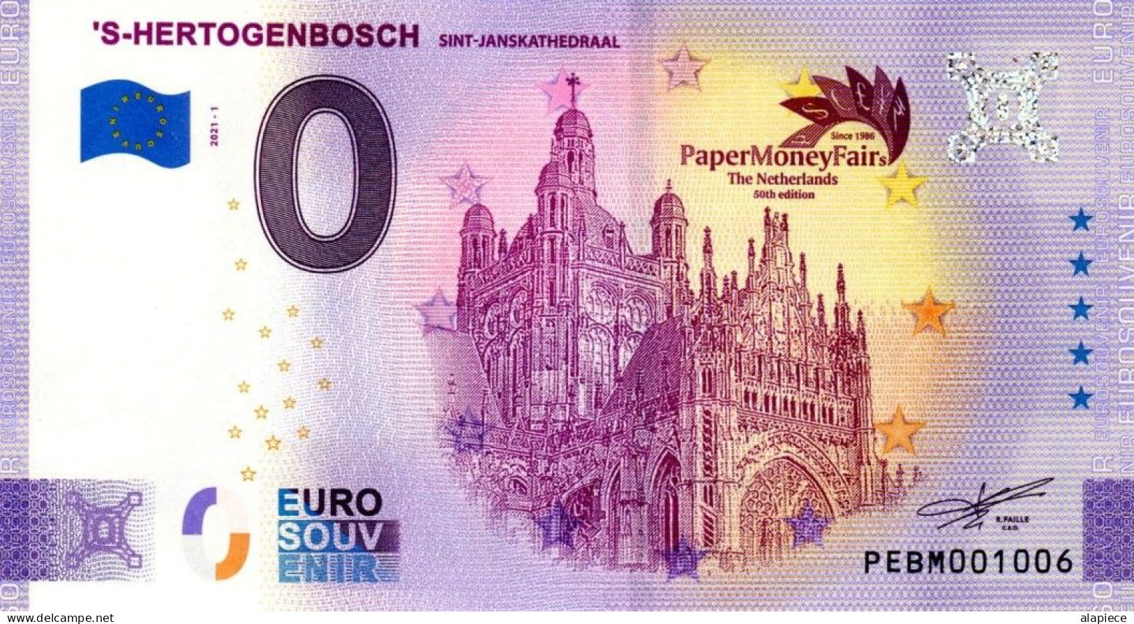 Billet Touristique - 0 Euro - Pays-Bas - 'S-Hertogenbosch (2021-1) - Private Proofs / Unofficial