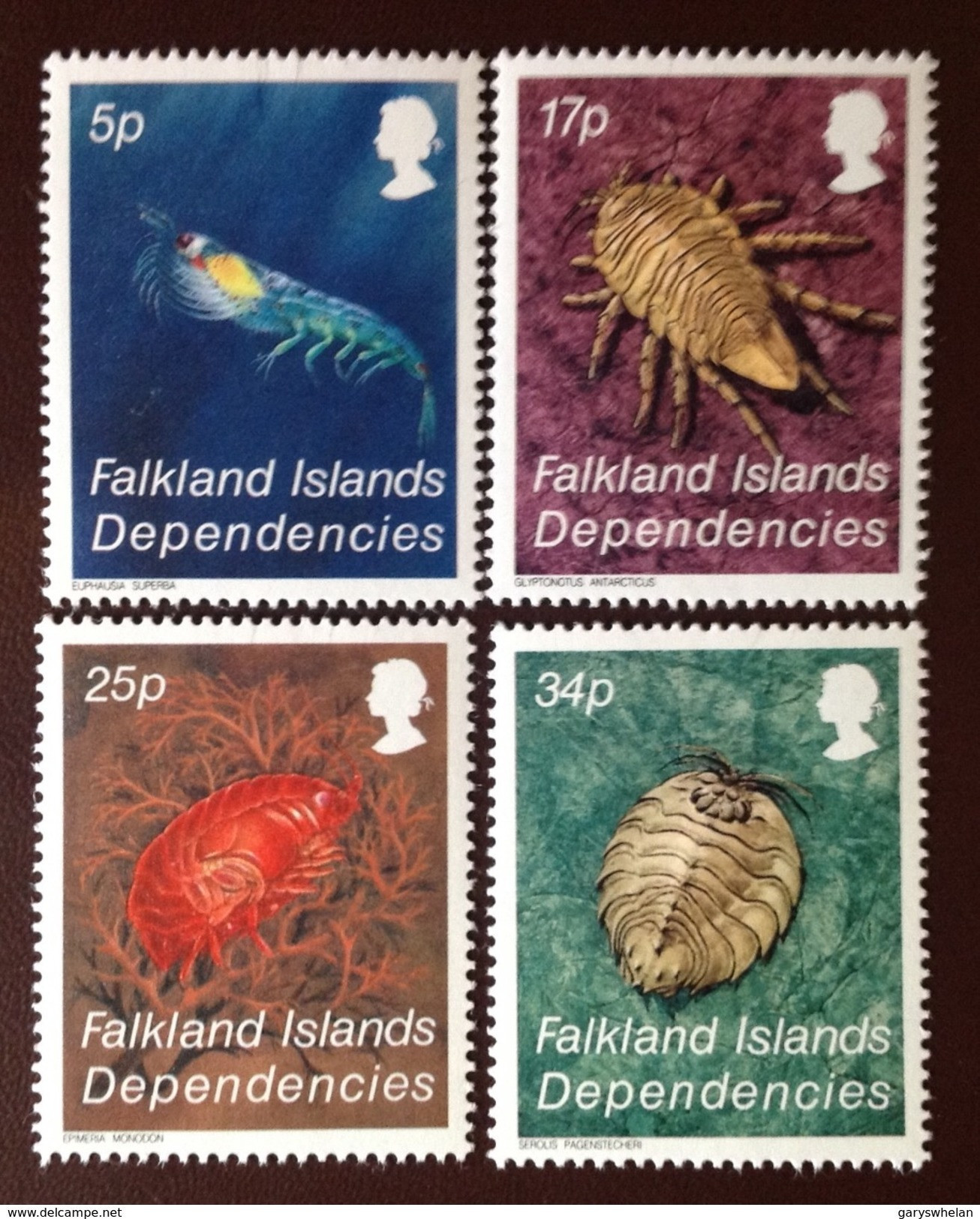 Falkland Islands Dependencies 1984 Crustacea Marine Life MNH - Schalentiere