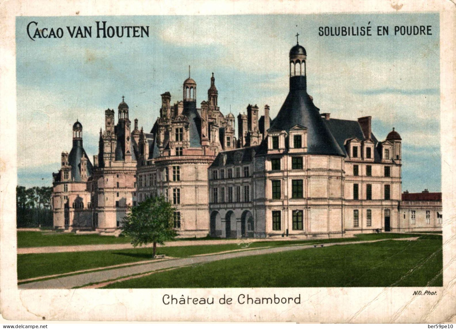 CHROMO CACAO VAN HOUTEN CHATEAU DE CHAMBORD - Van Houten