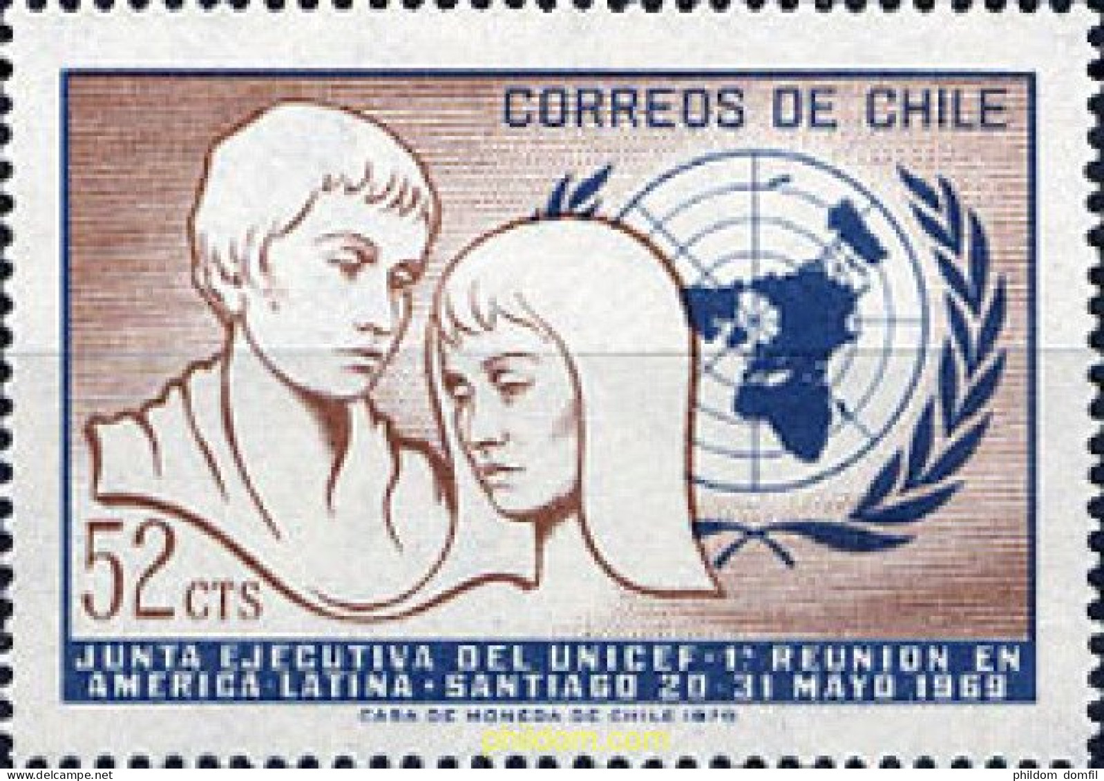 354088 MNH CHILE 1971 JUNTA EJECUTIVA DE LA UNICEF - Chili