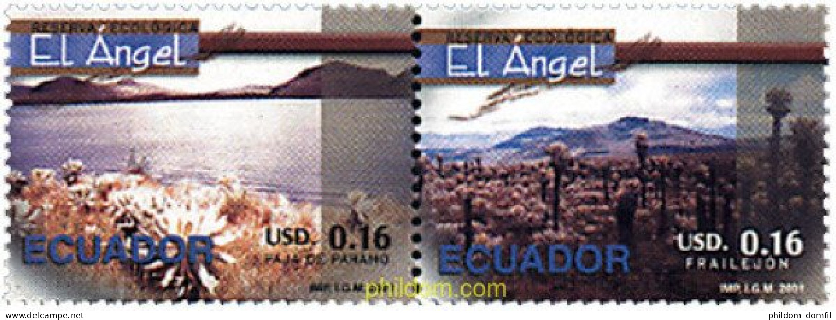 4989 MNH ECUADOR 2001 RESERCA ECOLOGICA - Ecuador