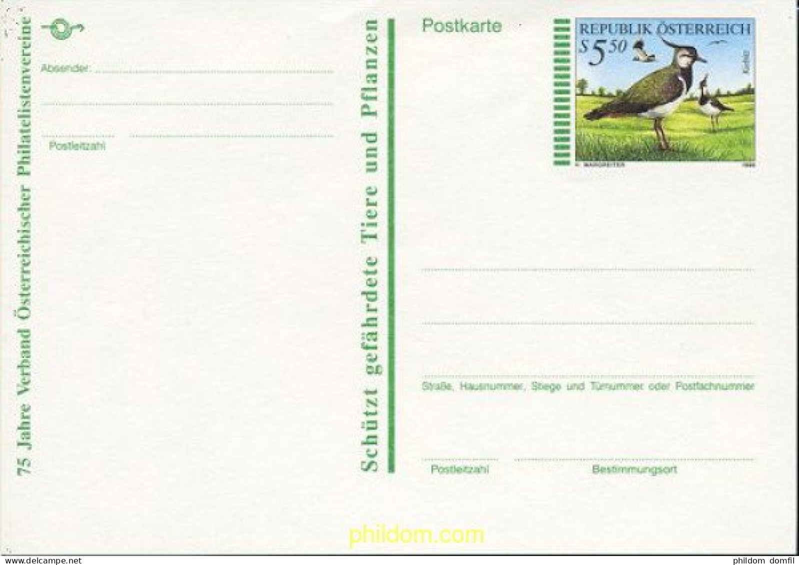 211755 MNH AUSTRIA 1996 AVES - Unused Stamps
