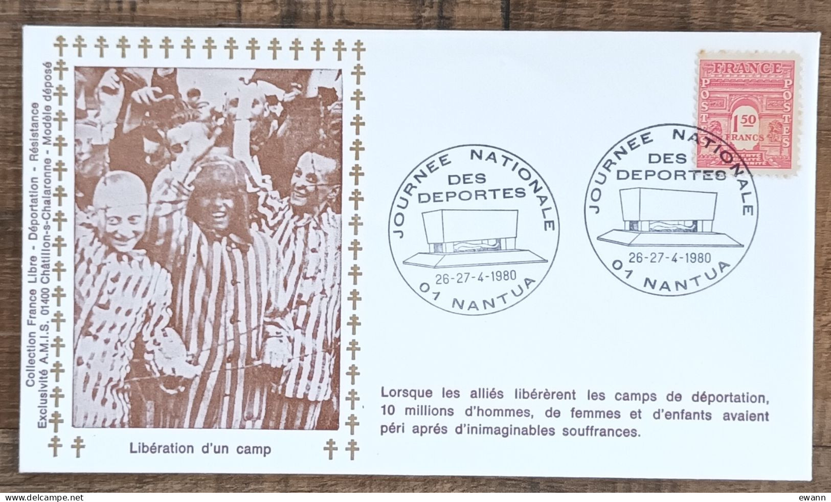 YT N°625 - JOURNEE NATIONALE DES DEPORTES - NANTUA - 1980 - Storia Postale
