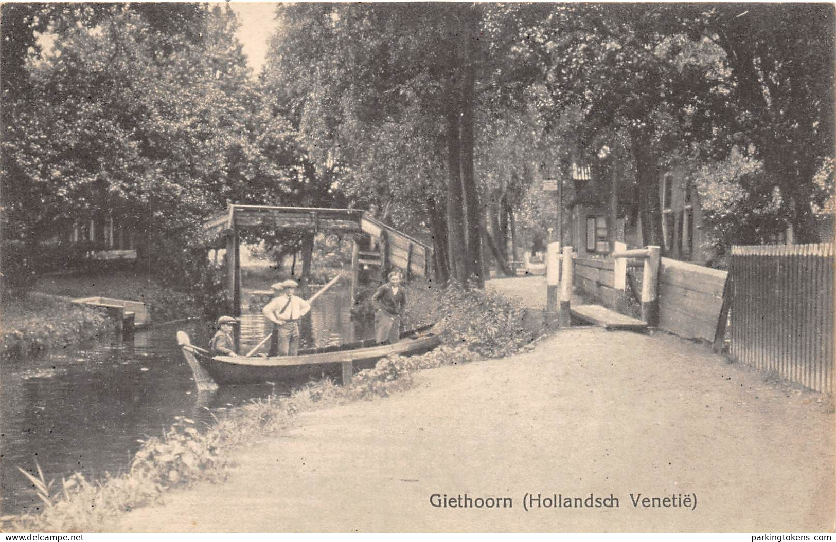 E752 - Giethoorn Hollandsch Venetië - Vol Formaat Kaart - Uitg A Huisman Meppel 1916 - - Giethoorn