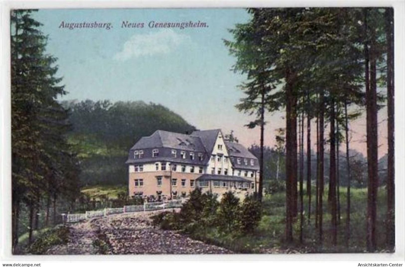 39036706 - Augustusburg Mit Neuem Genesungsheim Ungelaufen  Gute Erhaltung. - Augustusburg